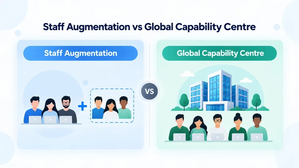Comparison of staff augmentation versus a Global Capability Centre